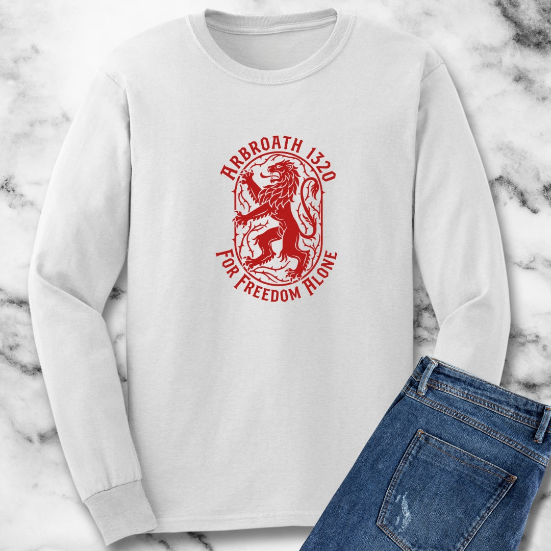 Document of Arbroath For Freedom Alone Scotland Unisex Long Sleeve Tee