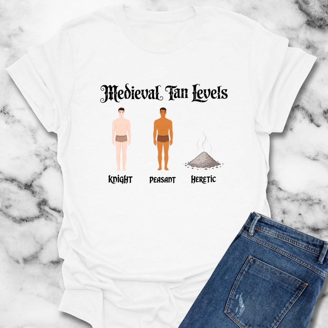 Medieval Tan Levels Heretic Unisex T-Shirt