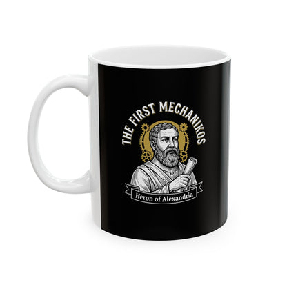 Heron of Alexandria Mechanikos Ceramic Mug, (11oz, 15oz)