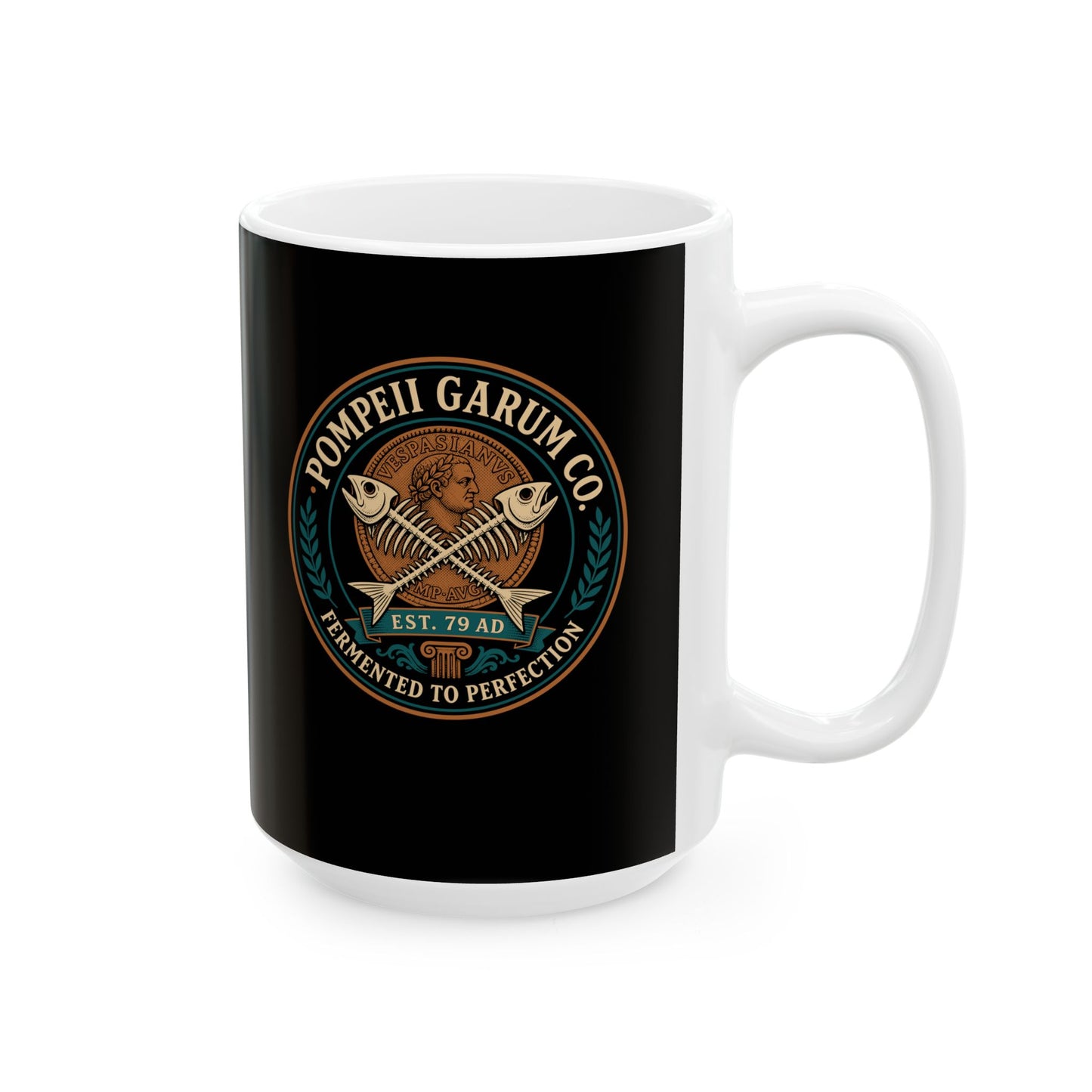 Pompeii Garum Co. Ceramic Mug, (11oz, 15oz)
