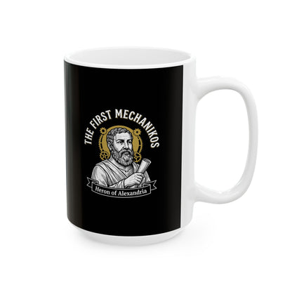 Heron of Alexandria Mechanikos Ceramic Mug, (11oz, 15oz)