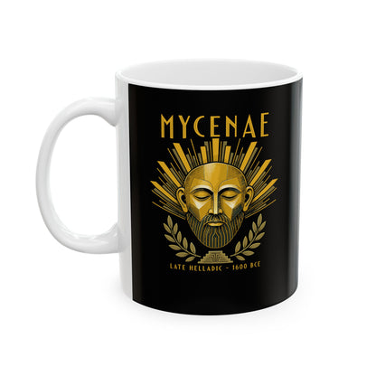 Mask of Agamemnon Mycenae Ceramic Mug, (11oz, 15oz)