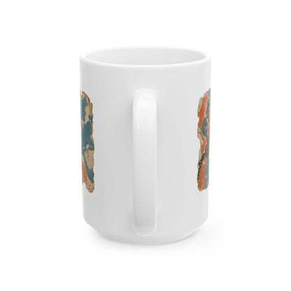 Knossos Minoan Blue Lady Fresco Ceramic Mug, (11oz, 15oz)