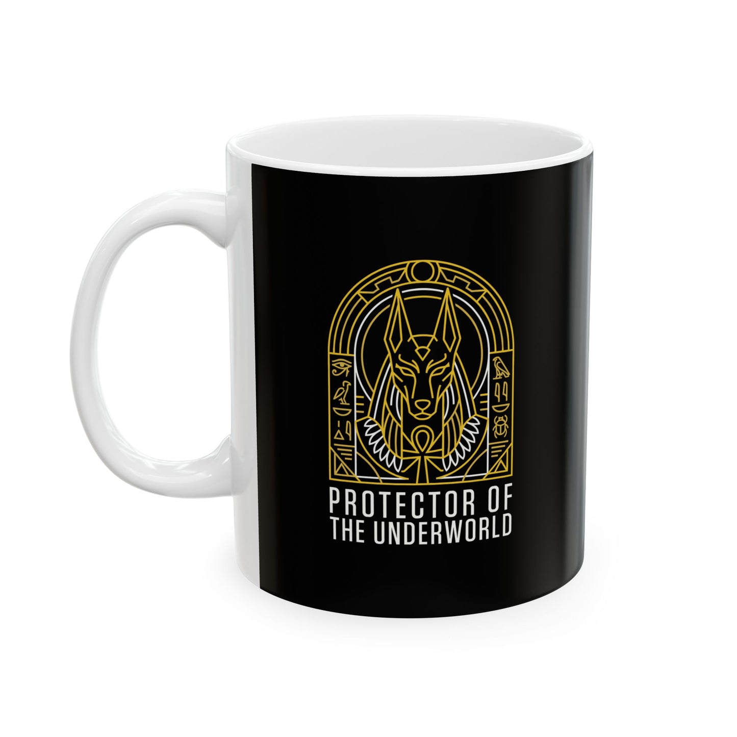Anubis God of the Underworld Ceramic Mug, (11oz, 15oz)