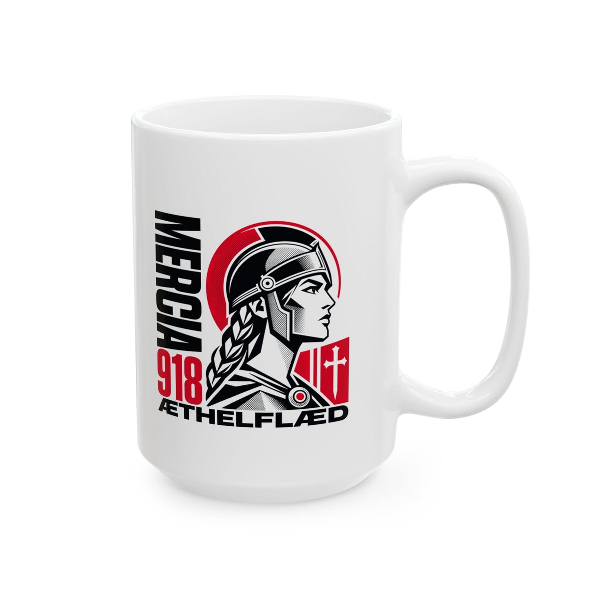 Aethelflaed Queen of Mercia Ceramic Mug, (11oz, 15oz)