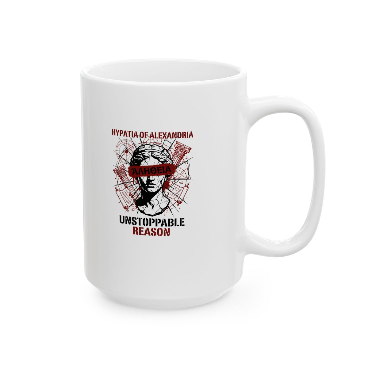 Hypatia of Alexandria Greek Truth Ceramic Mug, (11oz, 15oz)