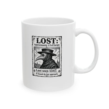 Lost Black Plague Poster Ceramic Mug, (11oz, 15oz)