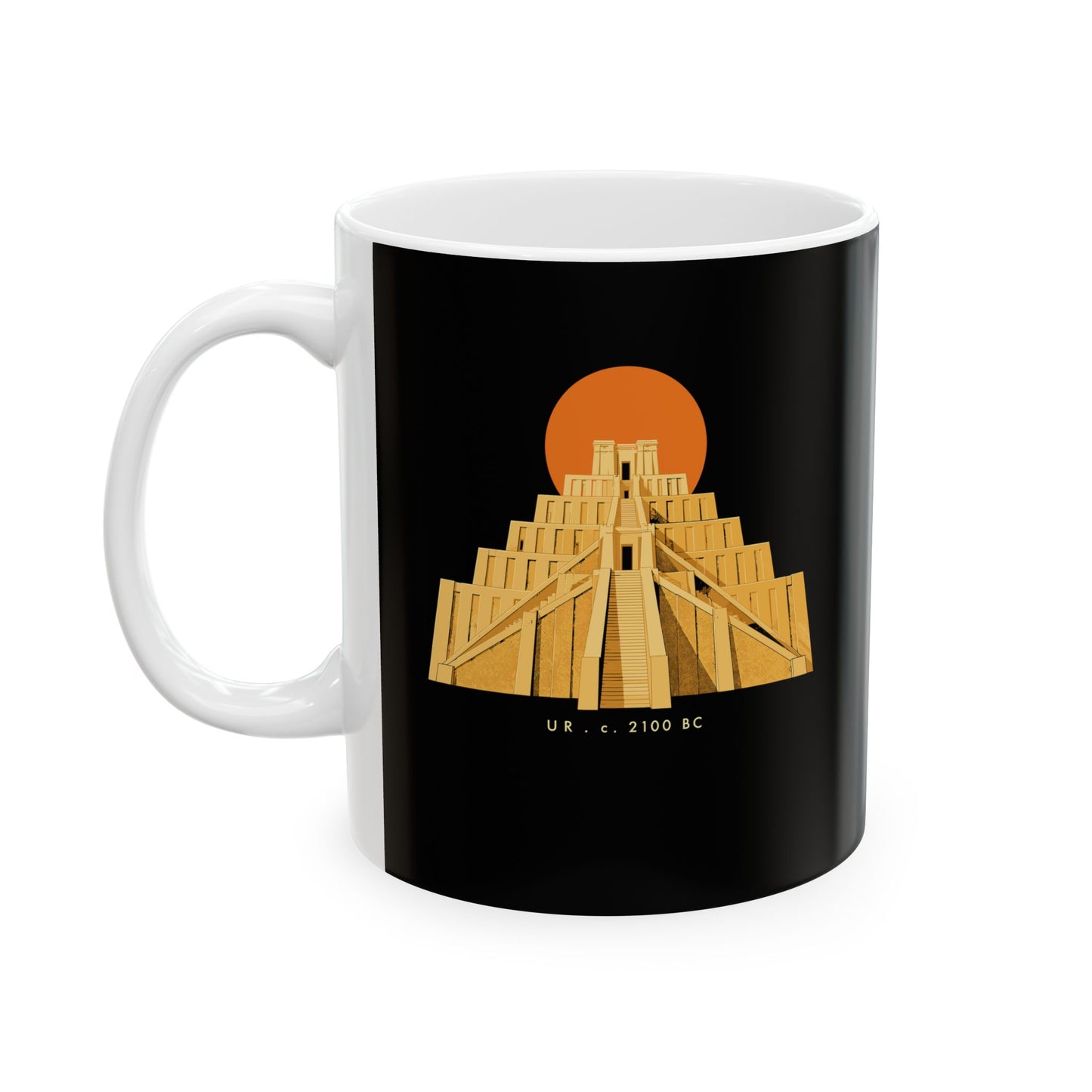 Ziggurat of Ur Ceramic Mug, (11oz, 15oz)