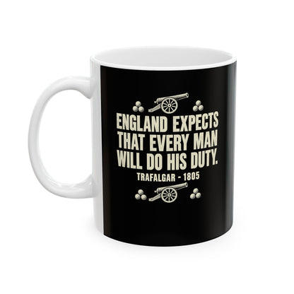 England Expects Trafalgar 1805 Ceramic Mug, (11oz, 15oz)