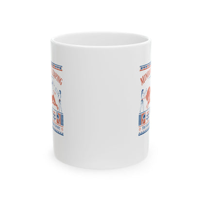 Minoan Bull Leaping Extreme Sport Ceramic Mug, (11oz, 15oz)