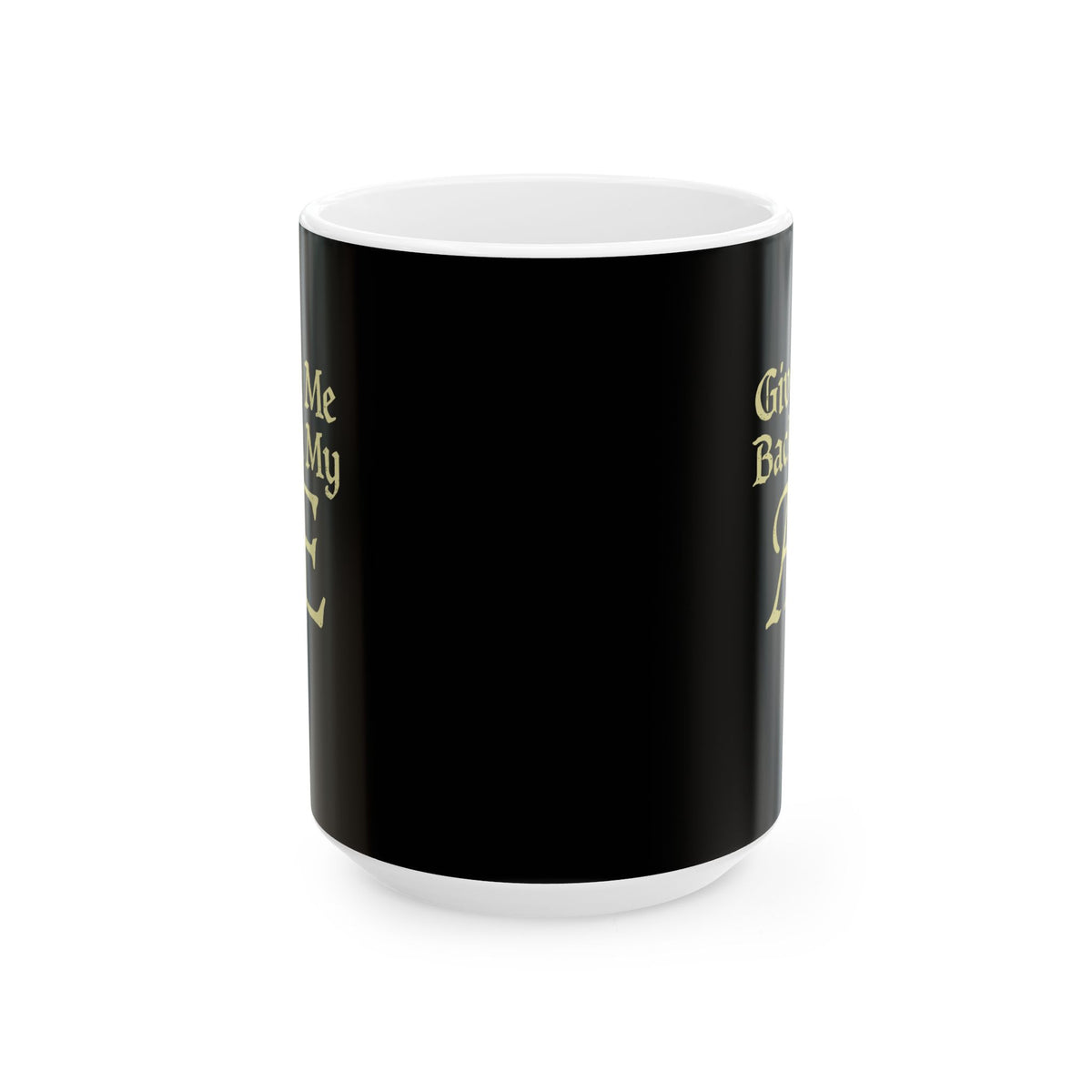 Old English Letter Ash Ceramic Mug, (11oz, 15oz)