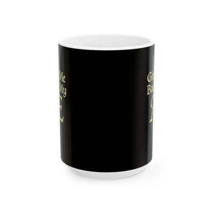 Old English Letter Ash Ceramic Mug, (11oz, 15oz)
