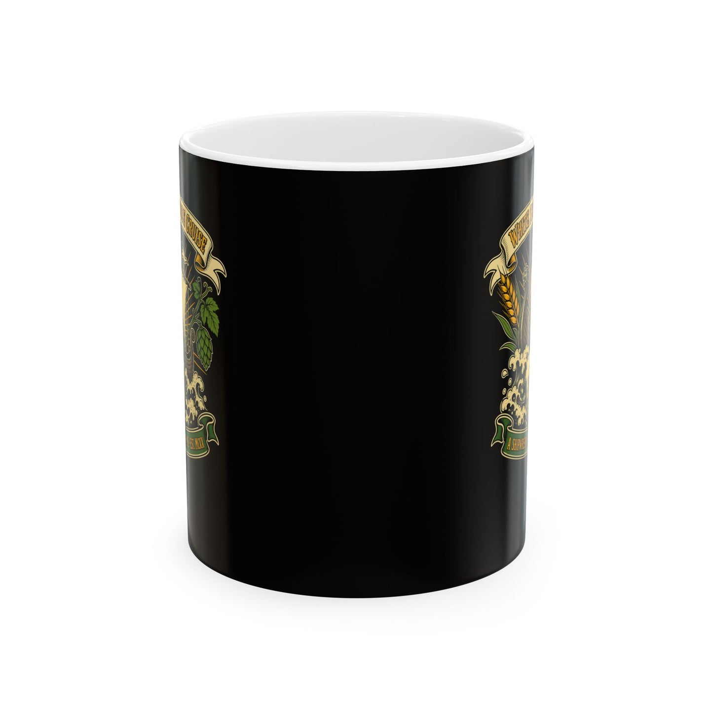 White Ship Booze Cruise Disaster Ceramic Mug, (11oz, 15oz)