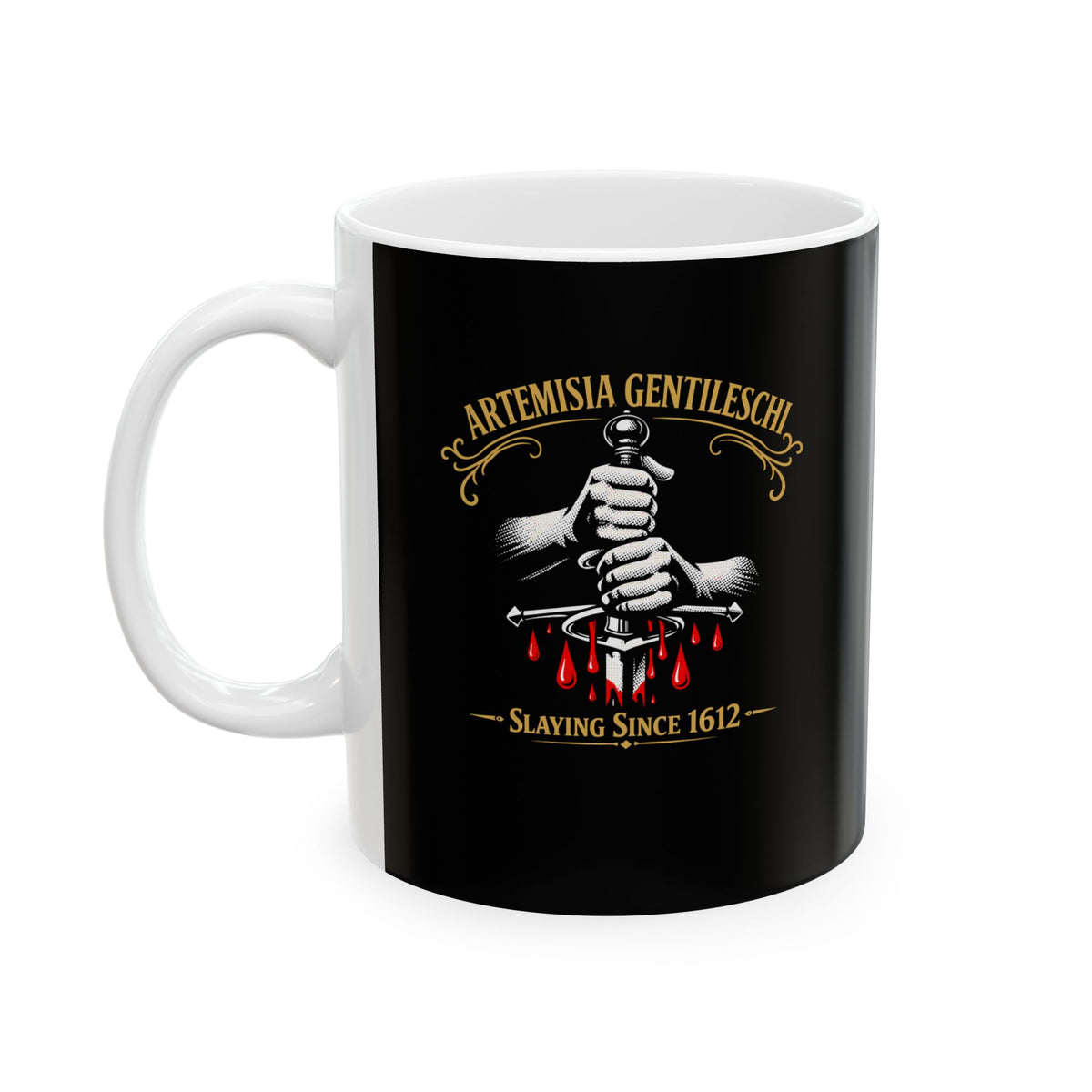 Artemesia Gentileschi Painter Ceramic Mug, (11oz, 15oz)