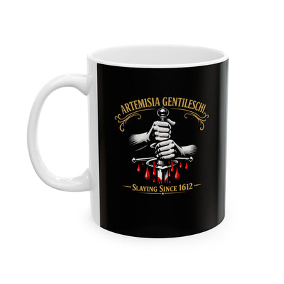 Artemesia Gentileschi Painter Ceramic Mug, (11oz, 15oz)
