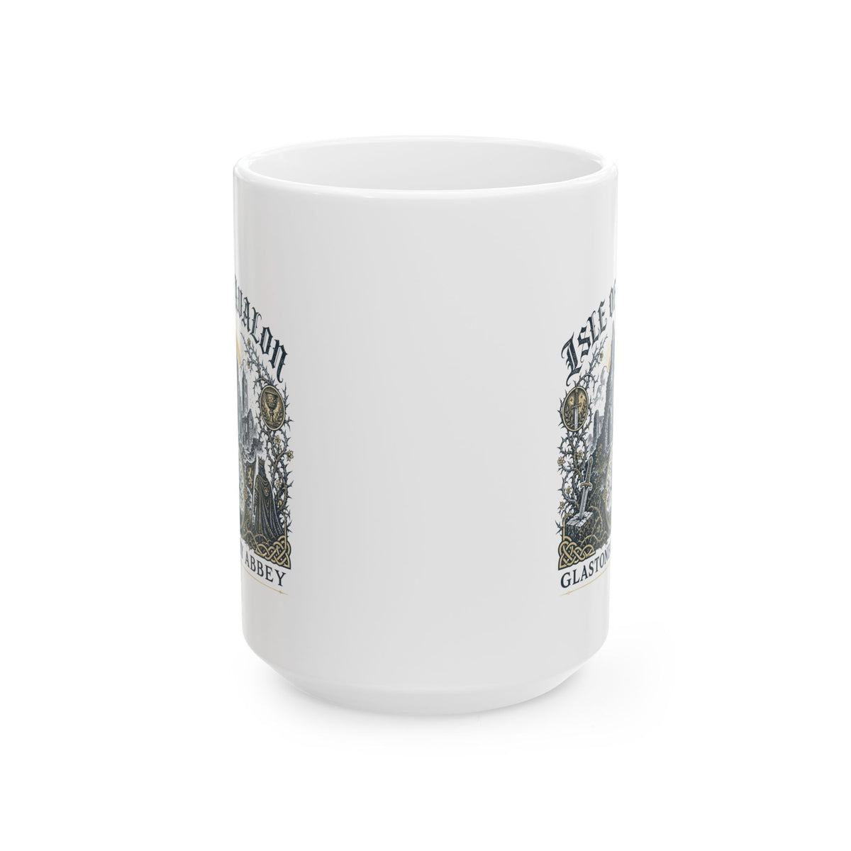Glastonbury Abbey Isle of Avalon Ceramic Mug, (11oz, 15oz)