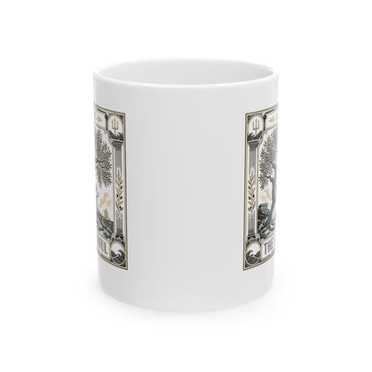 Faithful Argos Tarot Style Ceramic Mug, (11oz, 15oz)