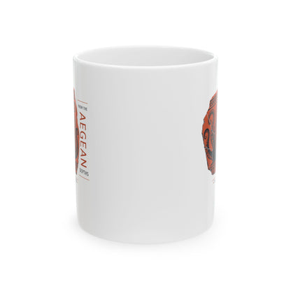 Minoan Octopus Pottery Sherd Ceramic Mug, (11oz, 15oz)