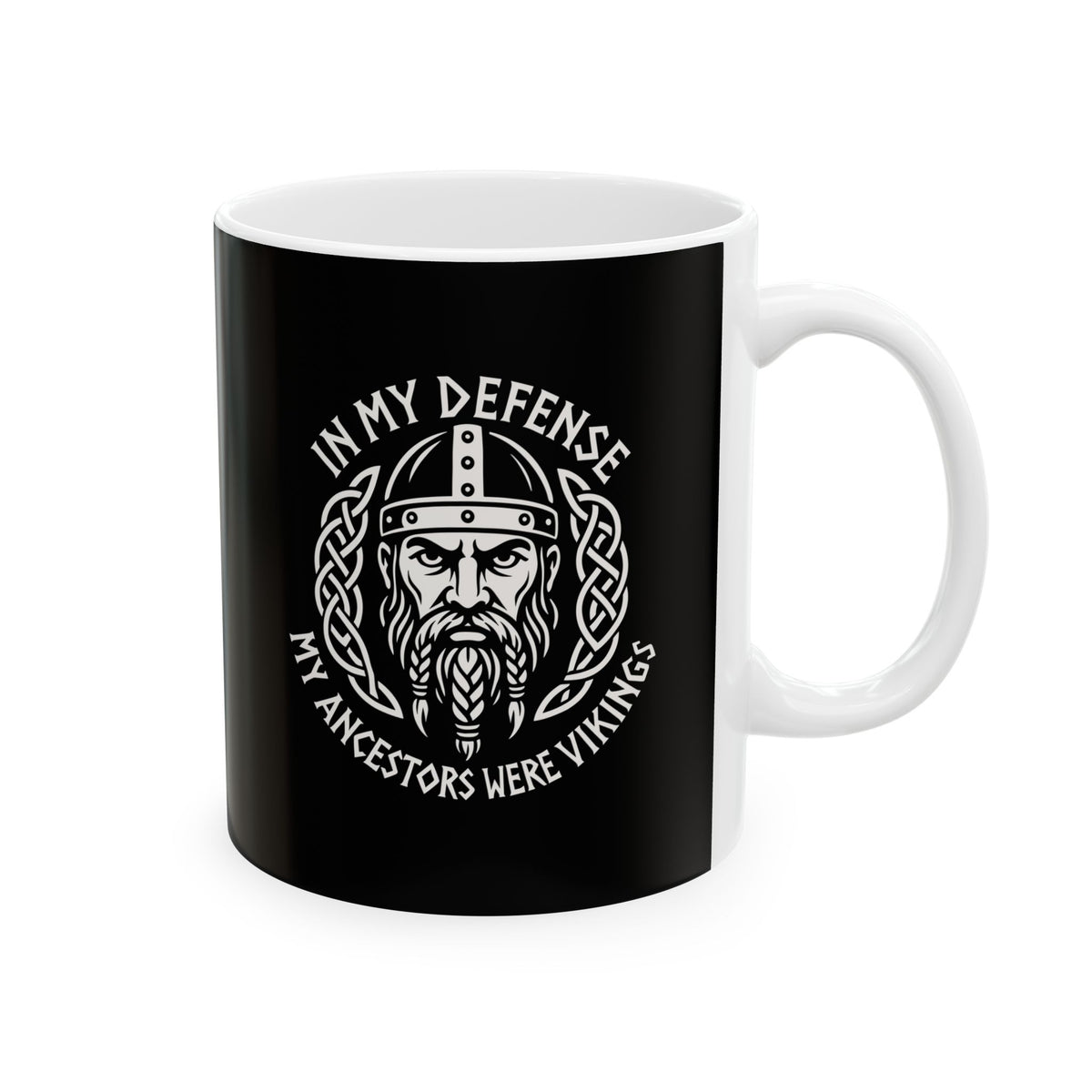 In My Defense Ancestors Viking Ceramic Mug, (11oz, 15oz)