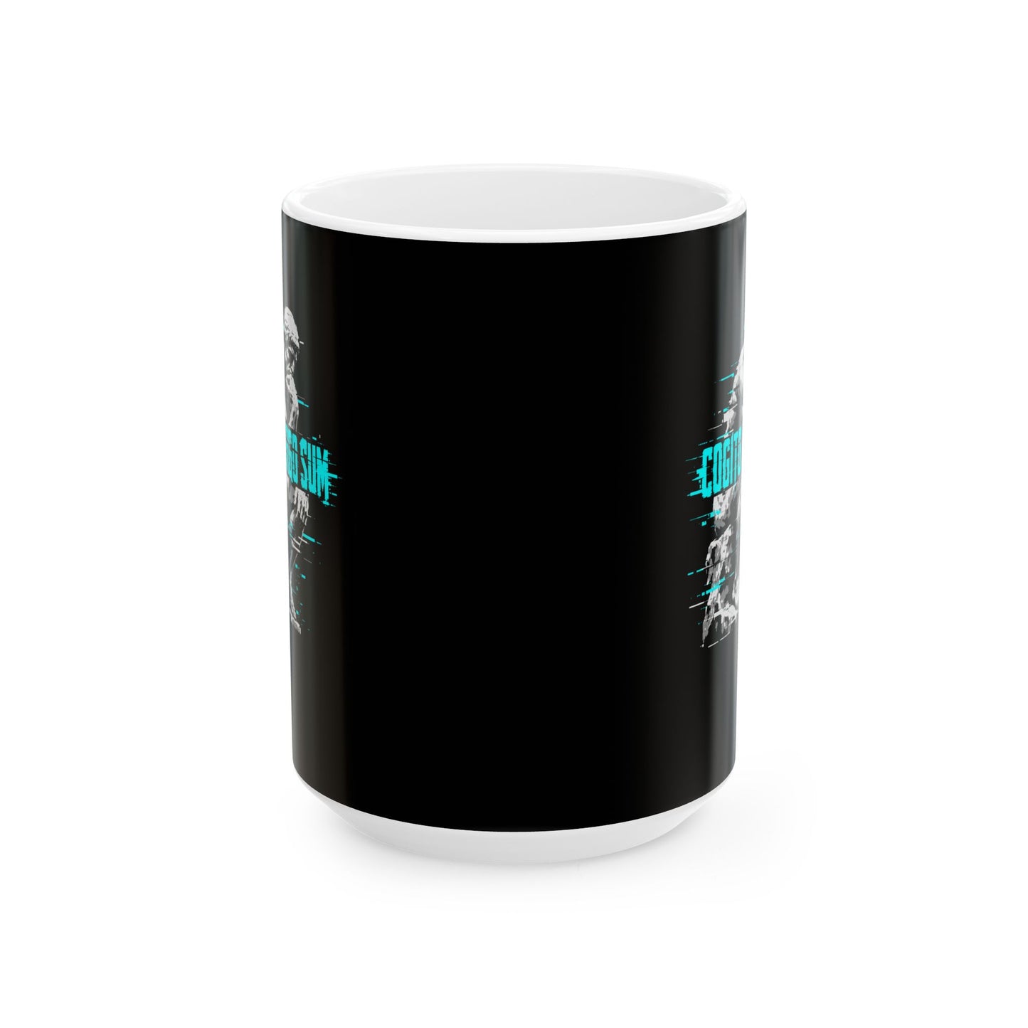 Cogito Ergo Sum Thinker Streetwear Style Ceramic Mug, (11oz, 15oz)
