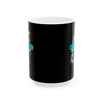 Cogito Ergo Sum Thinker Streetwear Style Ceramic Mug, (11oz, 15oz)