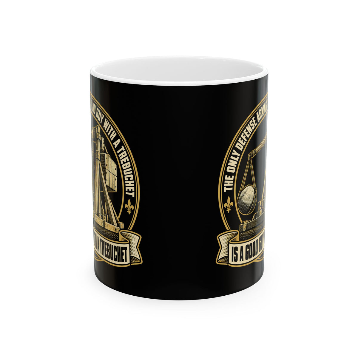 Good Guy with a Trebuchet Badge Ceramic Mug, (11oz, 15oz)