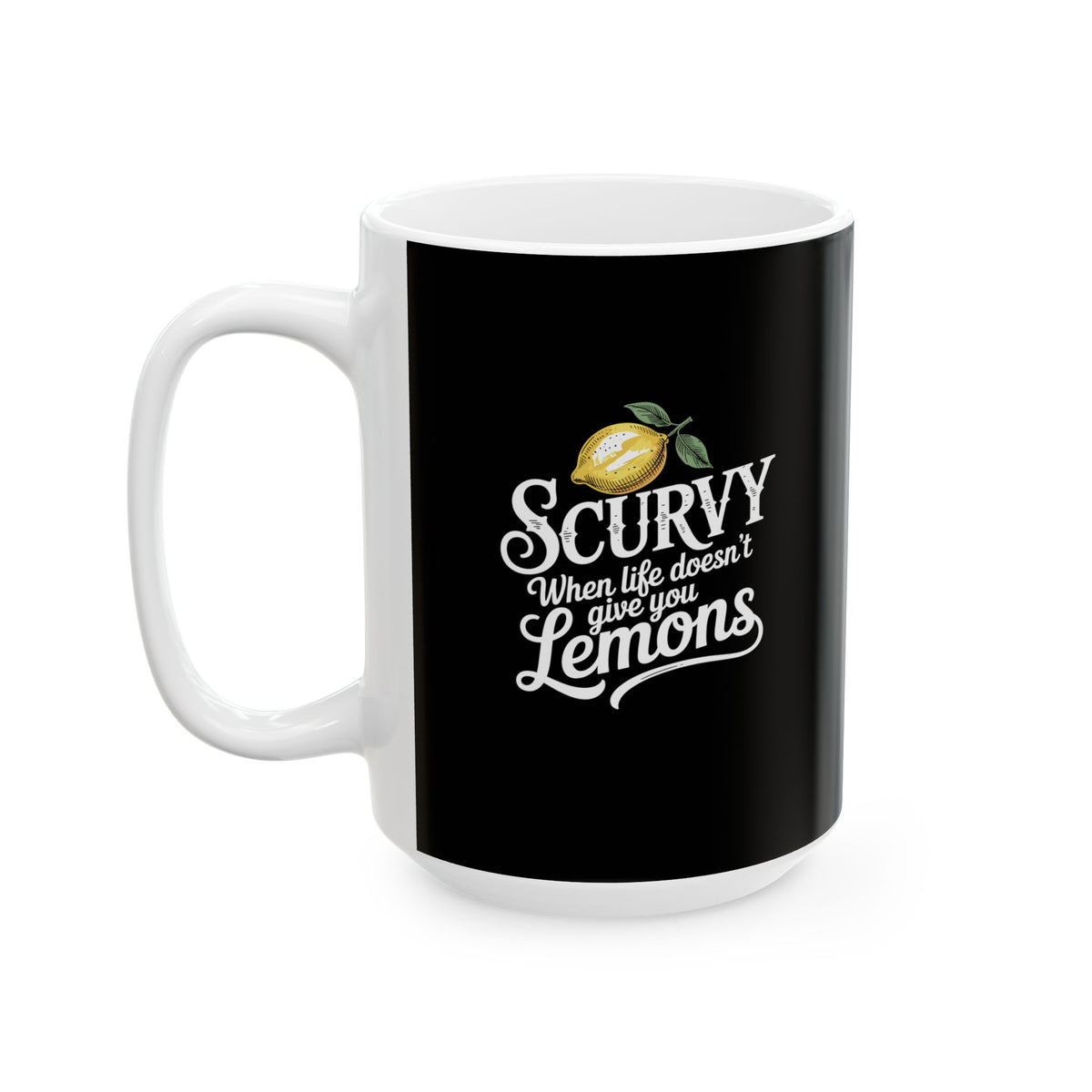 Scurvy Lemons Ceramic Mug, (11oz, 15oz)