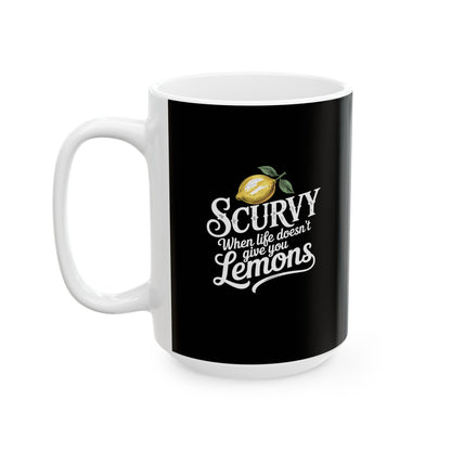 Scurvy Lemons Ceramic Mug, (11oz, 15oz)