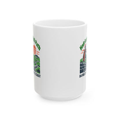 Hadrian's Wall Path Coast to Coast Ceramic Mug, (11oz, 15oz)