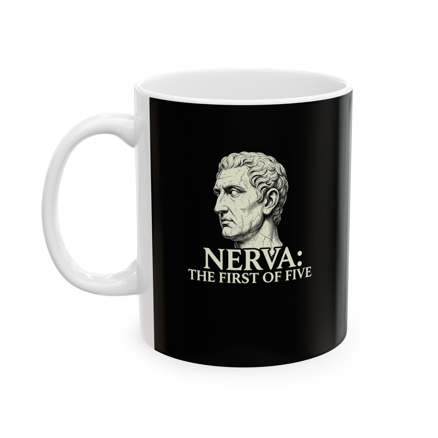 Nerva First of 5 Good Emperors Ceramic Mug, (11oz, 15oz)