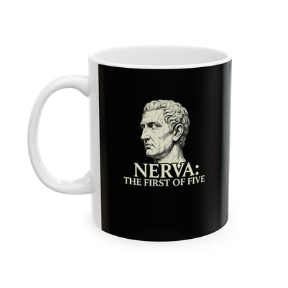 Nerva First of 5 Good Emperors Ceramic Mug, (11oz, 15oz)