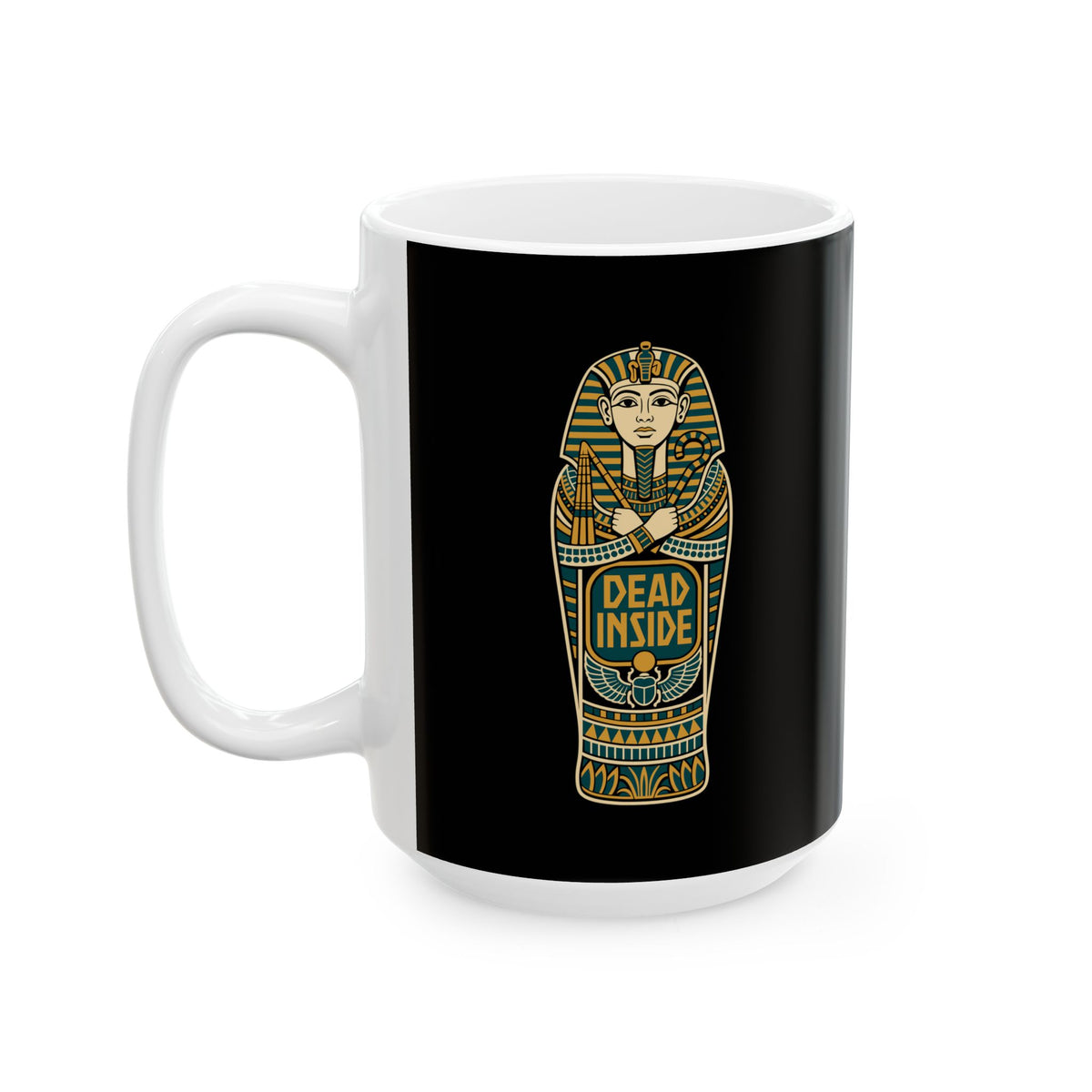 Dead Inside Sarcophagus Ceramic Mug, (11oz, 15oz)