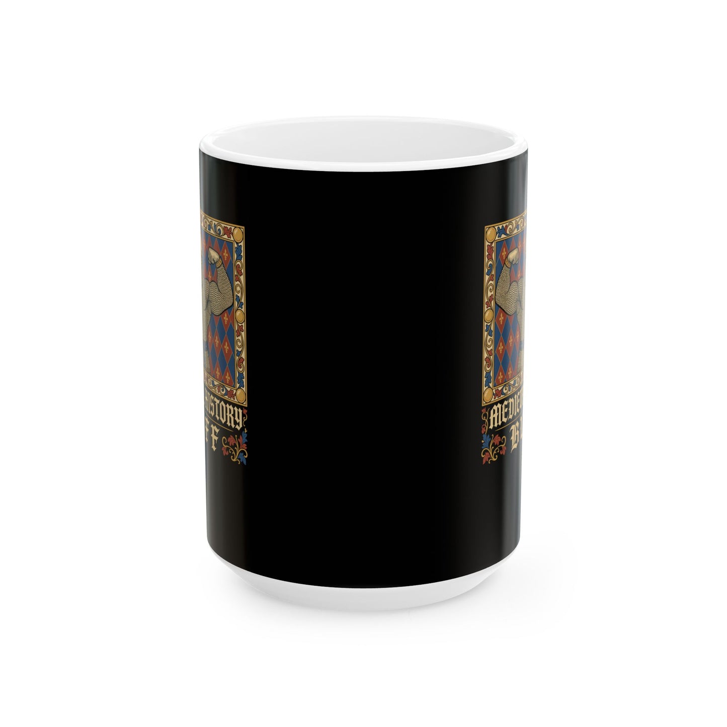 Medieval History Buff Knight Ceramic Mug, (11oz, 15oz)