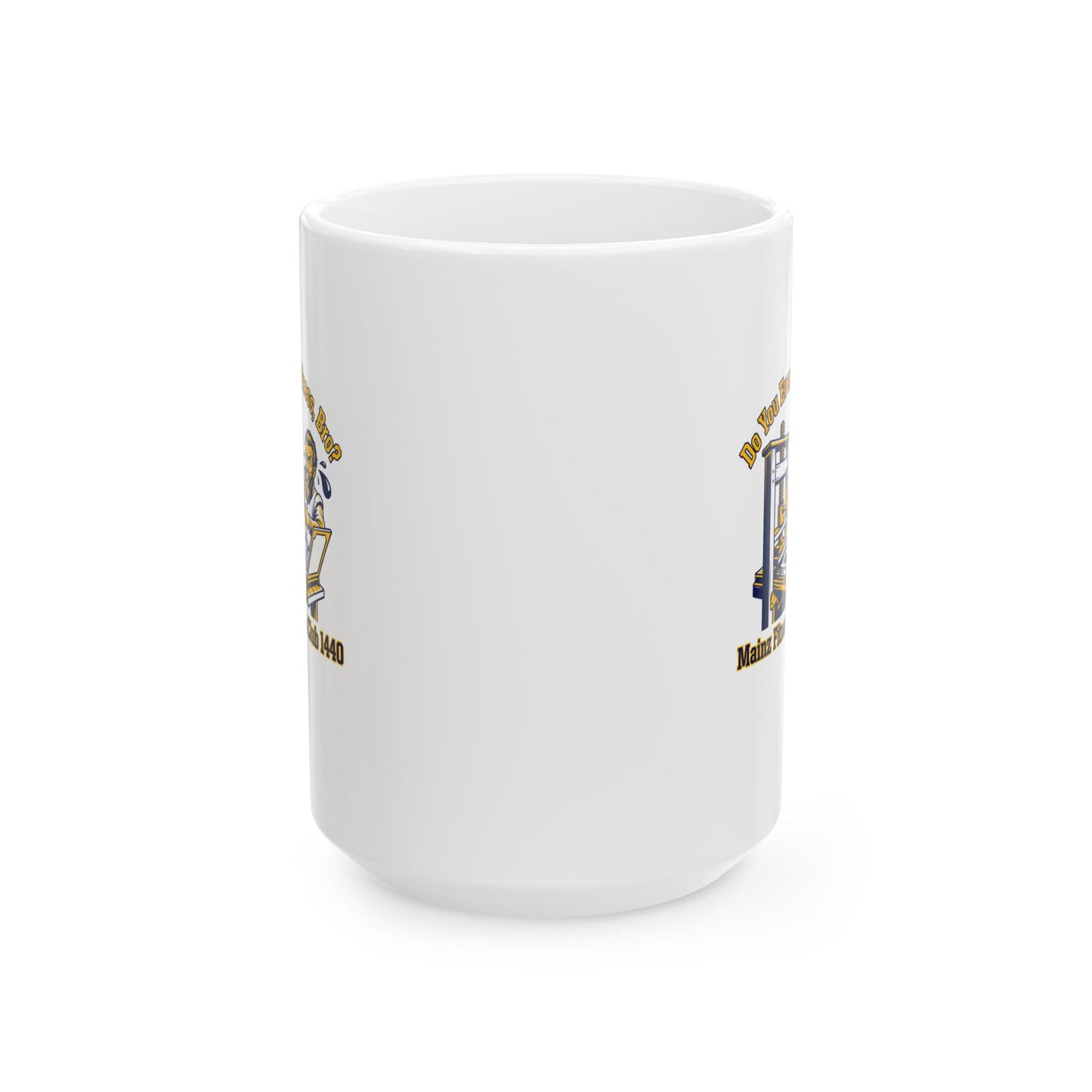 Gutenberg Fitness Club Ceramic Mug, (11oz, 15oz)