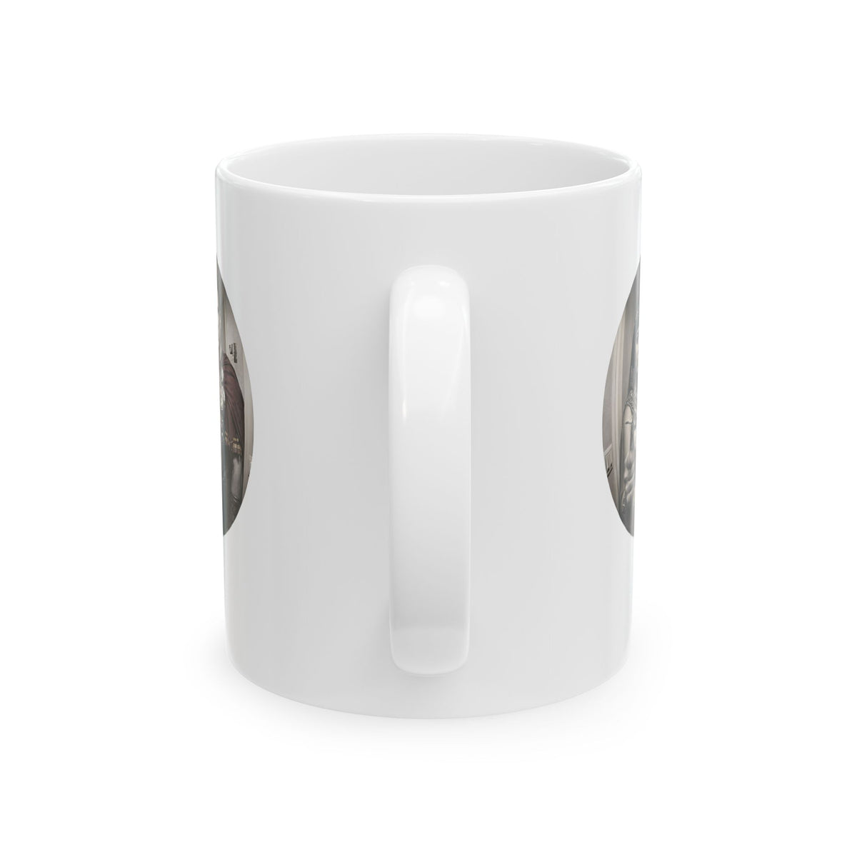 Peephole View Antony and Cleopatra Ceramic Mug, (11oz, 15oz)