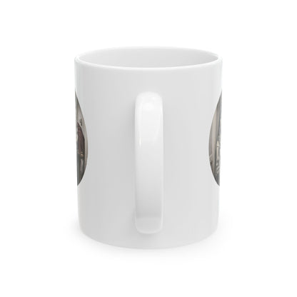 Peephole View Antony and Cleopatra Ceramic Mug, (11oz, 15oz)