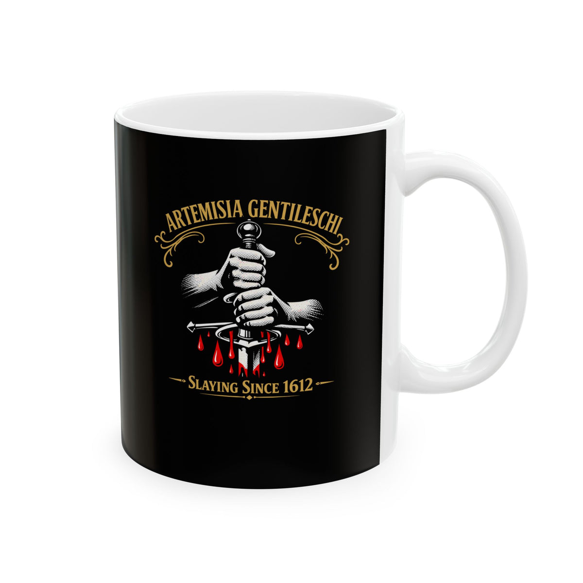 Artemesia Gentileschi Painter Ceramic Mug, (11oz, 15oz)