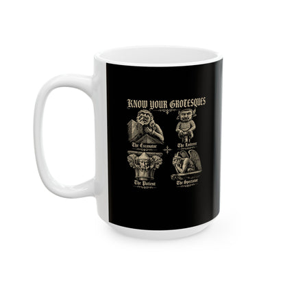 Know Your Grotesques Ceramic Mug, (11oz, 15oz)