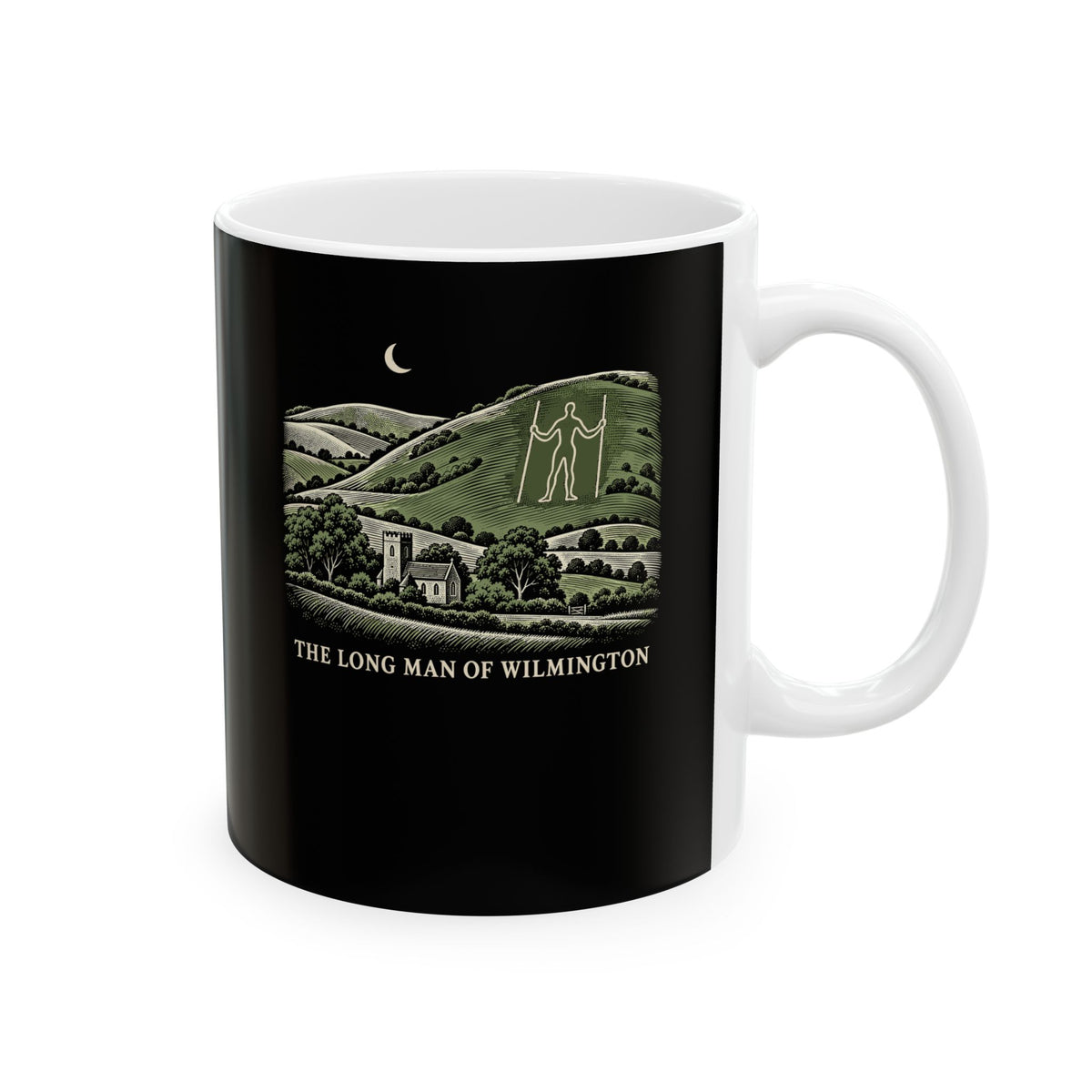 The Long Man of Wilmington Ceramic Mug, (11oz, 15oz)