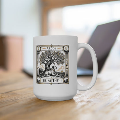 Faithful Argos Tarot Style Ceramic Mug, (11oz, 15oz)