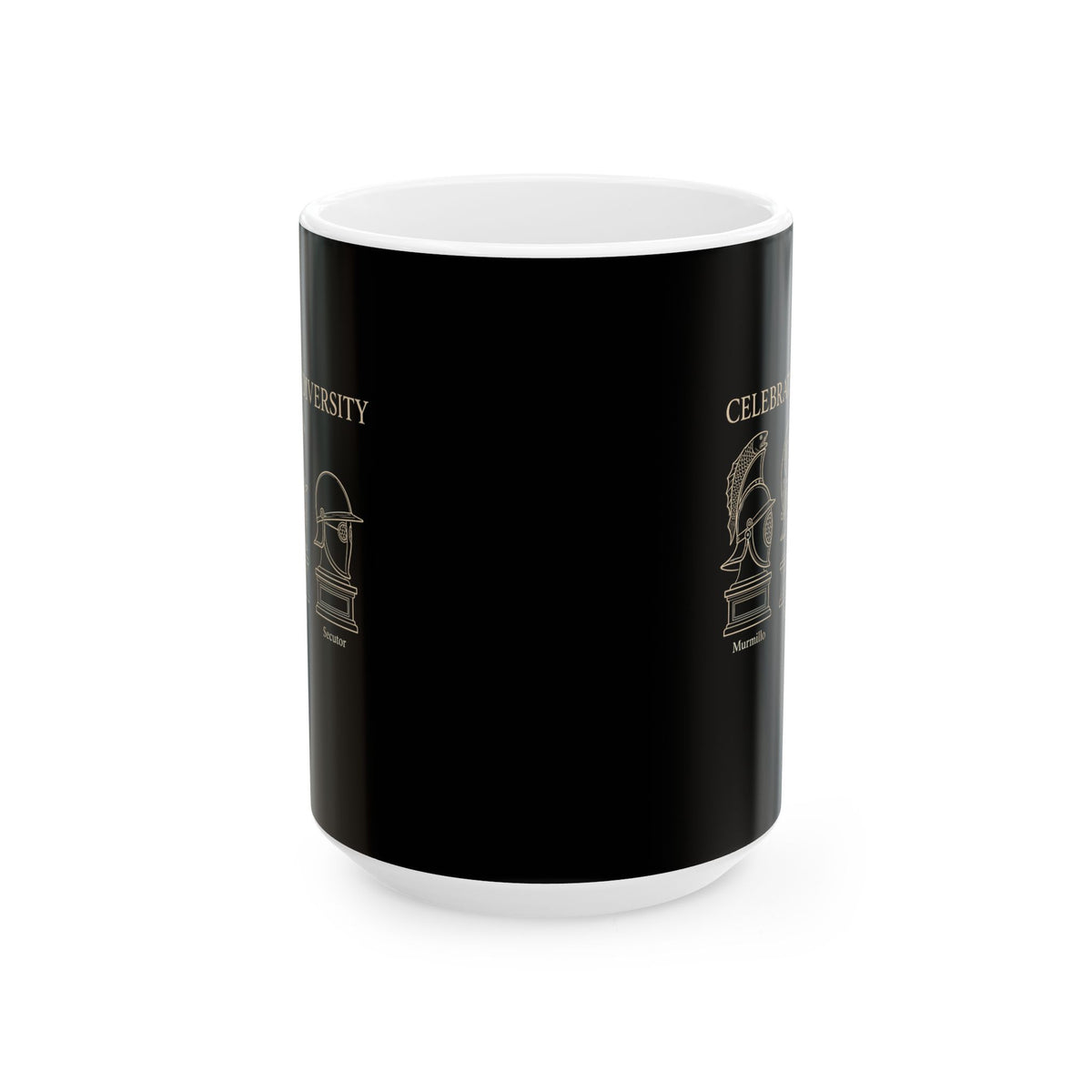 Celebrate Diversity Gladiator Helmets Ceramic Mug, (11oz, 15oz)