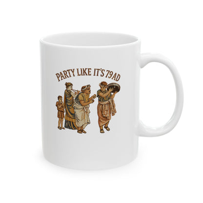 Party Like It's 79 Pompeii Mosaic Ceramic Mug, (11oz, 15oz)