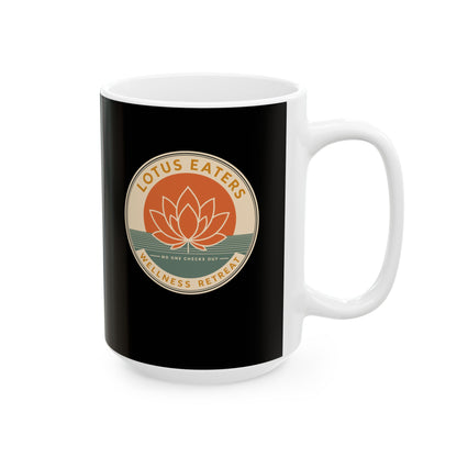 Lotus Eaters Wellness Retreat Ceramic Mug, (11oz, 15oz)