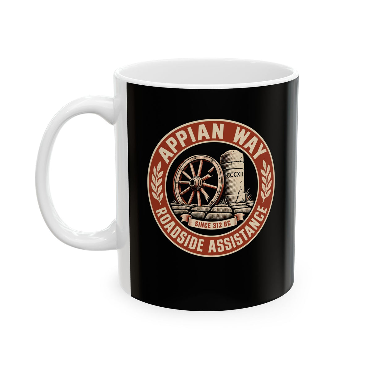 Appian Way Roadside Assistance Ceramic Mug, (11oz, 15oz)