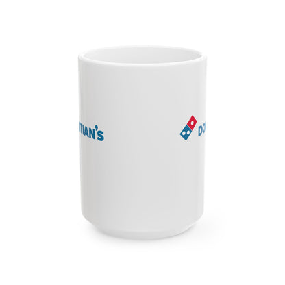 Domitian's Pizza Logo Ceramic Mug, (11oz, 15oz)