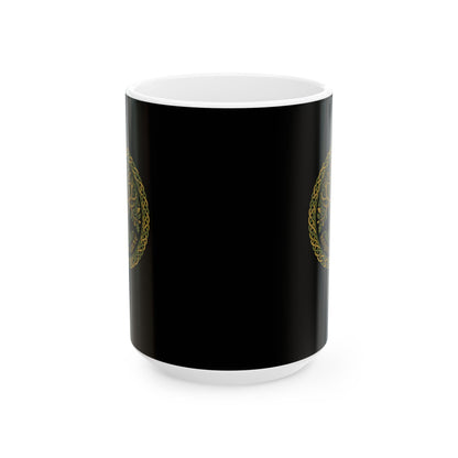 Druid Oak Deer Ceramic Mug, (11oz, 15oz)