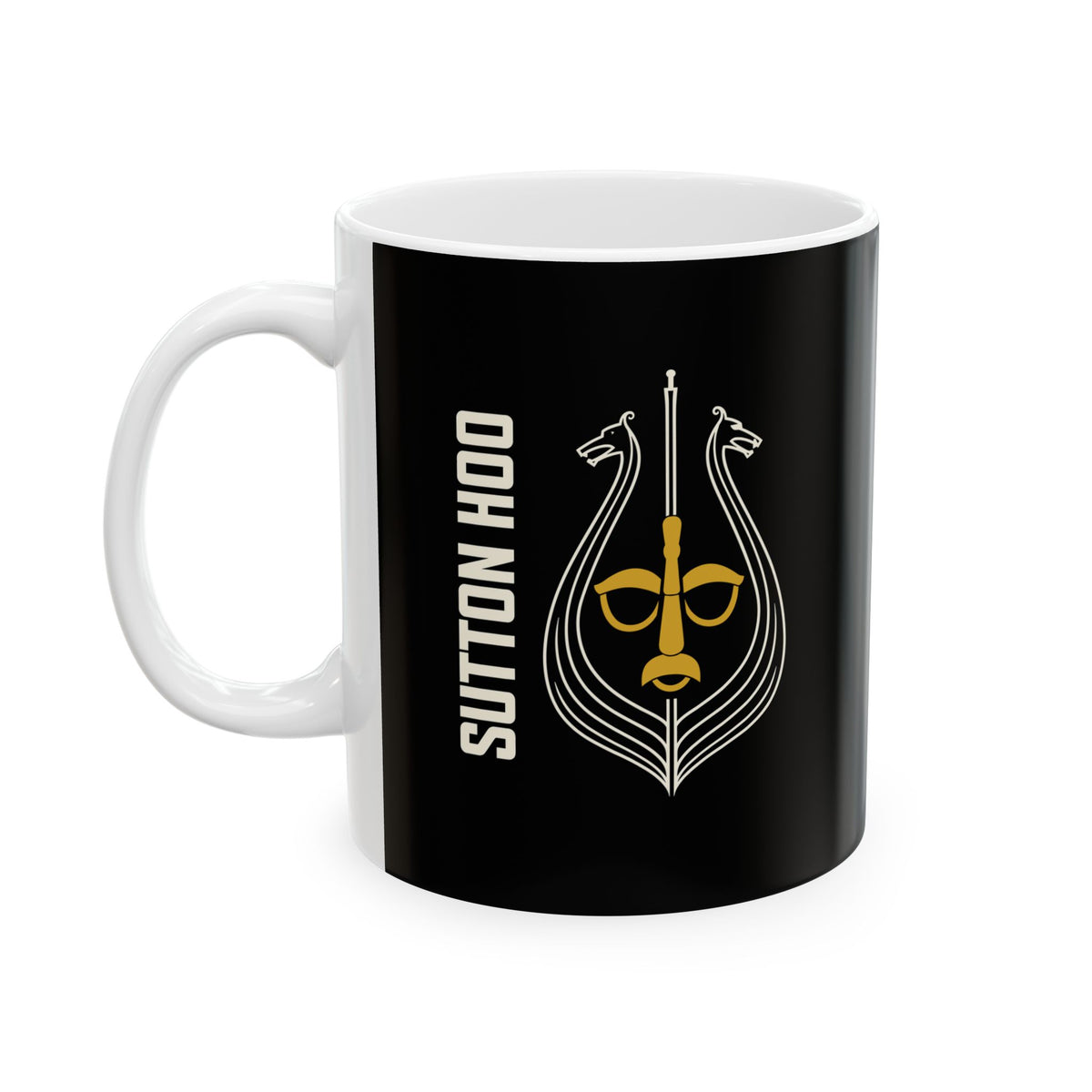 Minimalist Sutton Hoo Saxon Ceramic Mug, (11oz, 15oz)