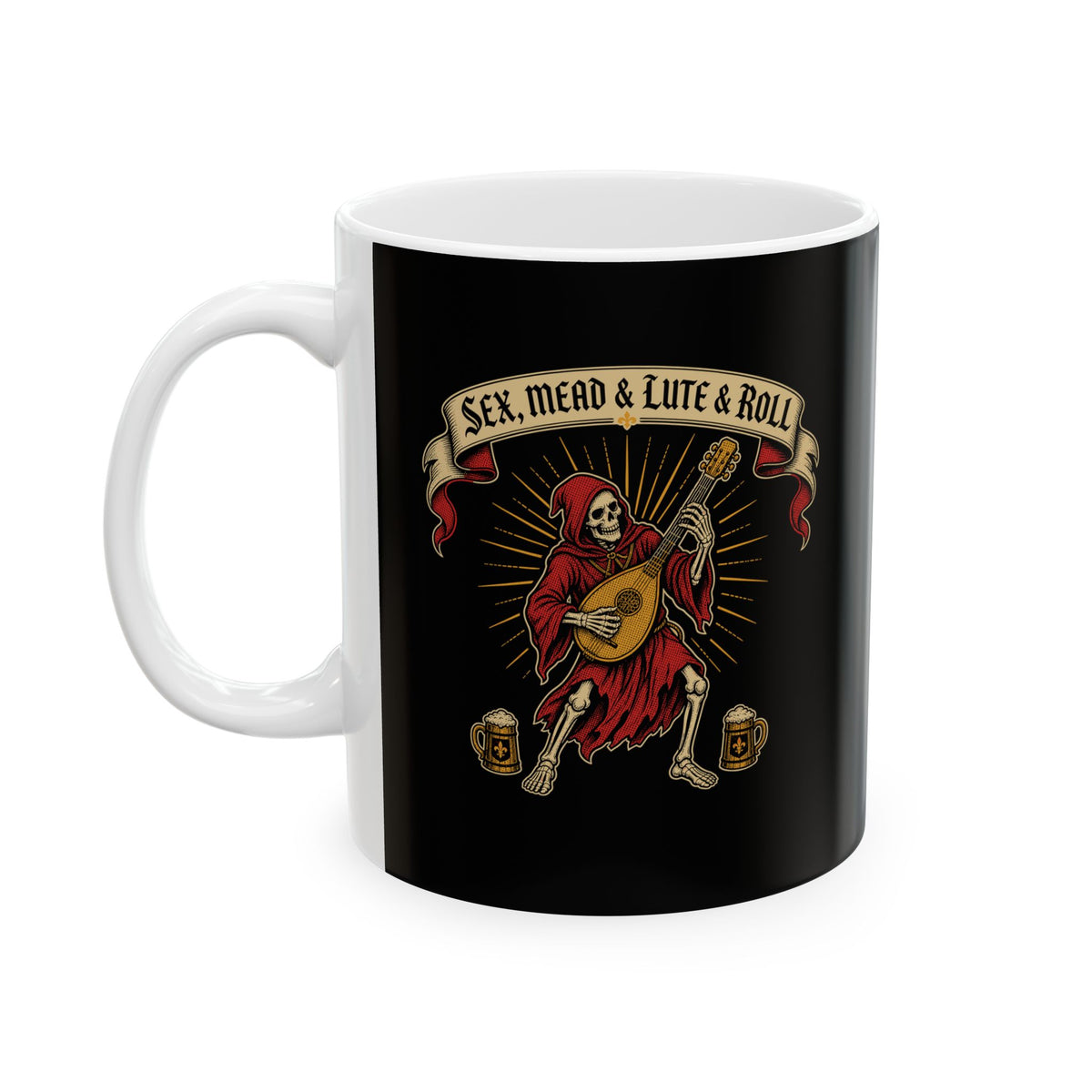 Sex Mead Lute and Roll Ceramic Mug, (11oz, 15oz)
