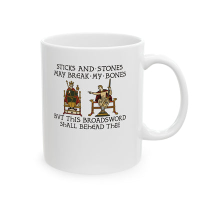 Sticks and Stones Medieval Tapestry Ceramic Mug, (11oz, 15oz)
