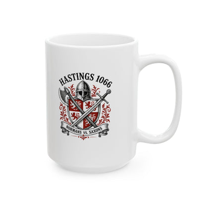 Battle of Hastings — Normans vs Saxons Ceramic Mug, (11oz, 15oz)